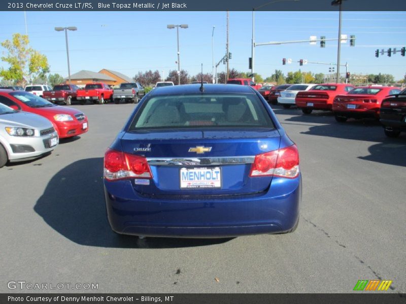 Blue Topaz Metallic / Jet Black 2013 Chevrolet Cruze LT/RS