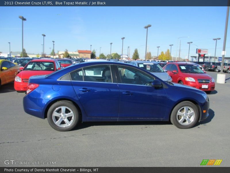Blue Topaz Metallic / Jet Black 2013 Chevrolet Cruze LT/RS