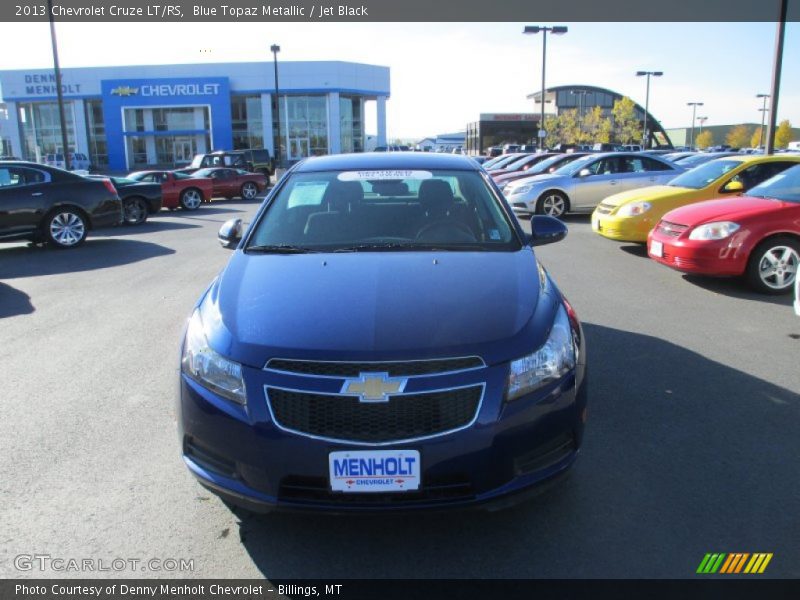 Blue Topaz Metallic / Jet Black 2013 Chevrolet Cruze LT/RS