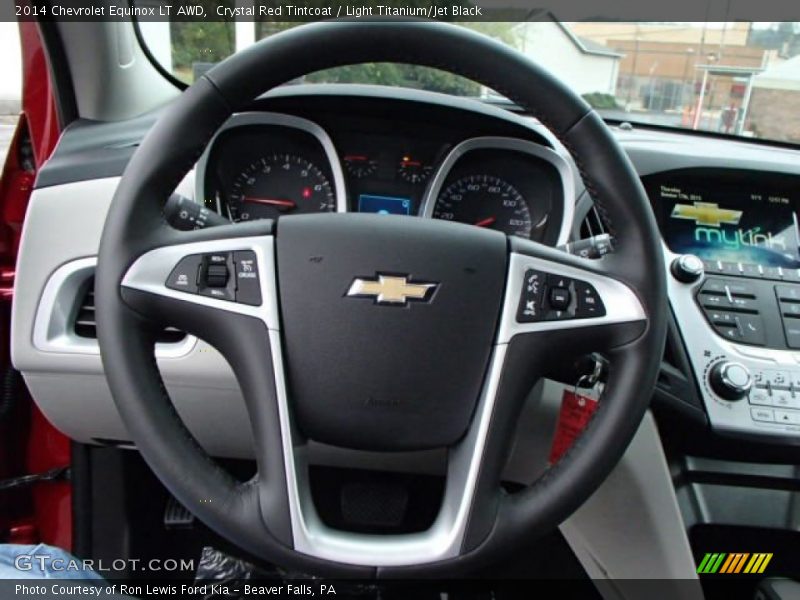 Crystal Red Tintcoat / Light Titanium/Jet Black 2014 Chevrolet Equinox LT AWD