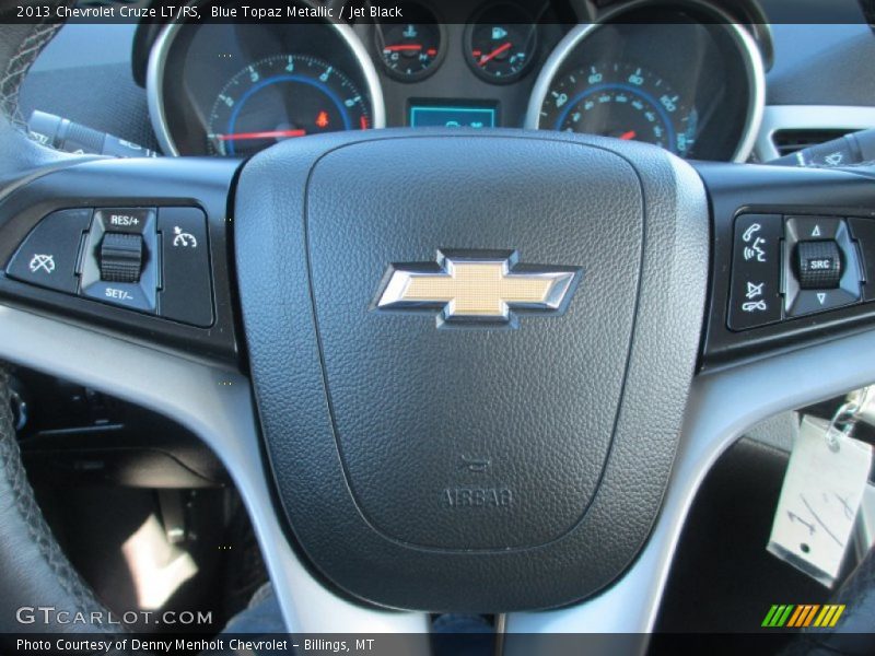 Blue Topaz Metallic / Jet Black 2013 Chevrolet Cruze LT/RS
