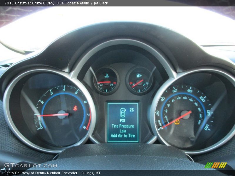 Blue Topaz Metallic / Jet Black 2013 Chevrolet Cruze LT/RS
