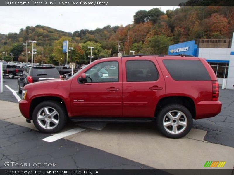 Crystal Red Tintcoat / Ebony 2014 Chevrolet Tahoe LT 4x4