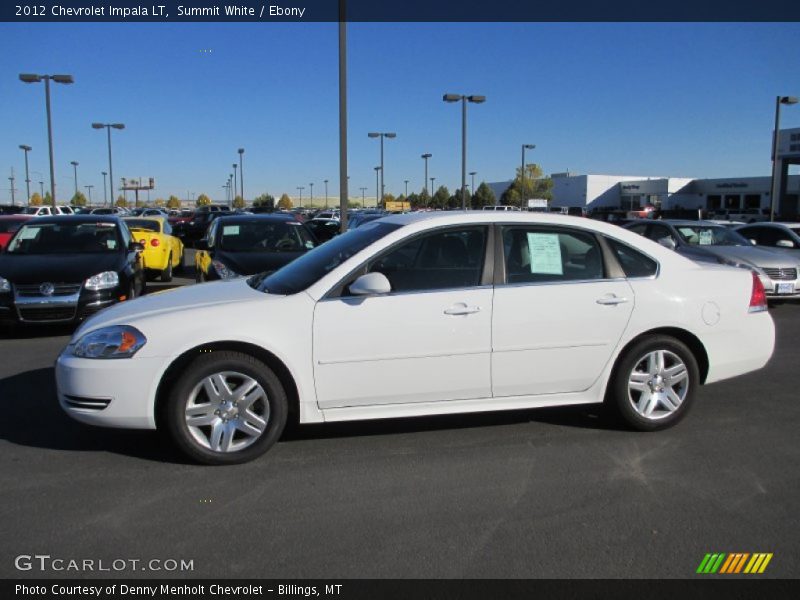 Summit White / Ebony 2012 Chevrolet Impala LT
