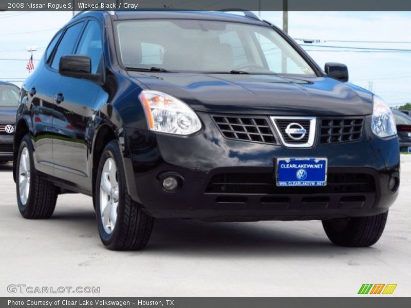 Wicked Black / Gray 2008 Nissan Rogue S