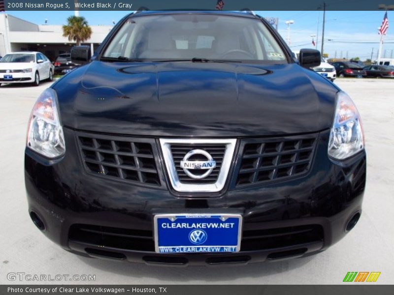 Wicked Black / Gray 2008 Nissan Rogue S
