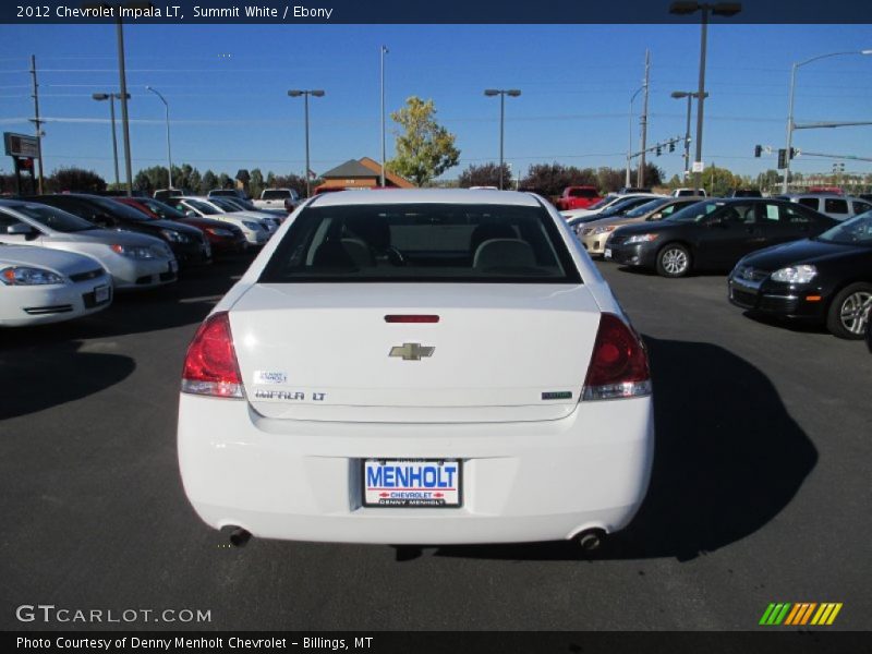 Summit White / Ebony 2012 Chevrolet Impala LT