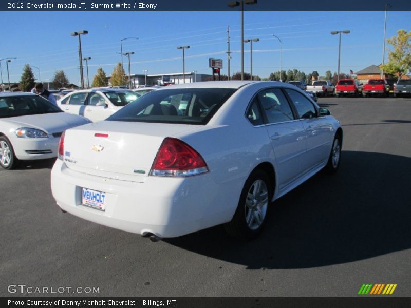Summit White / Ebony 2012 Chevrolet Impala LT