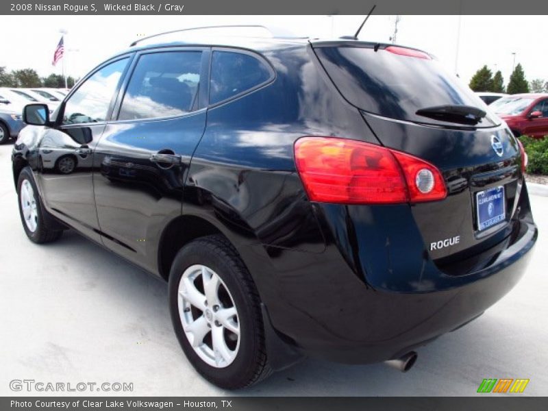 Wicked Black / Gray 2008 Nissan Rogue S