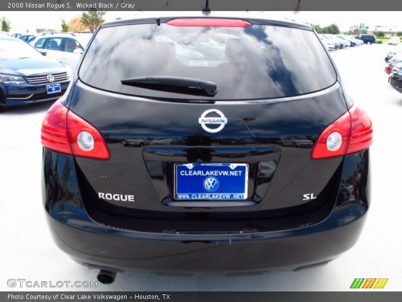 Wicked Black / Gray 2008 Nissan Rogue S