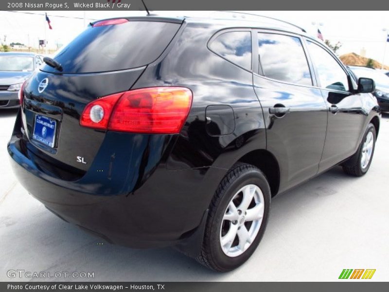 Wicked Black / Gray 2008 Nissan Rogue S