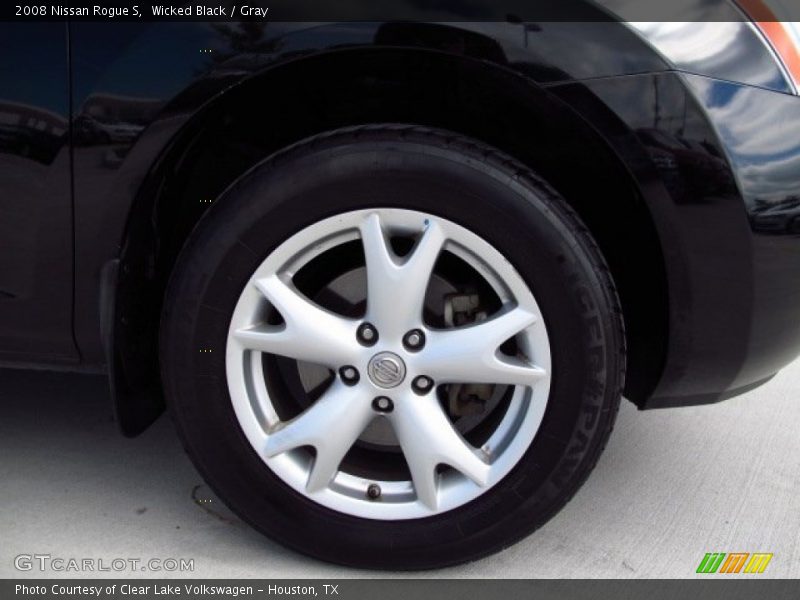 Wicked Black / Gray 2008 Nissan Rogue S