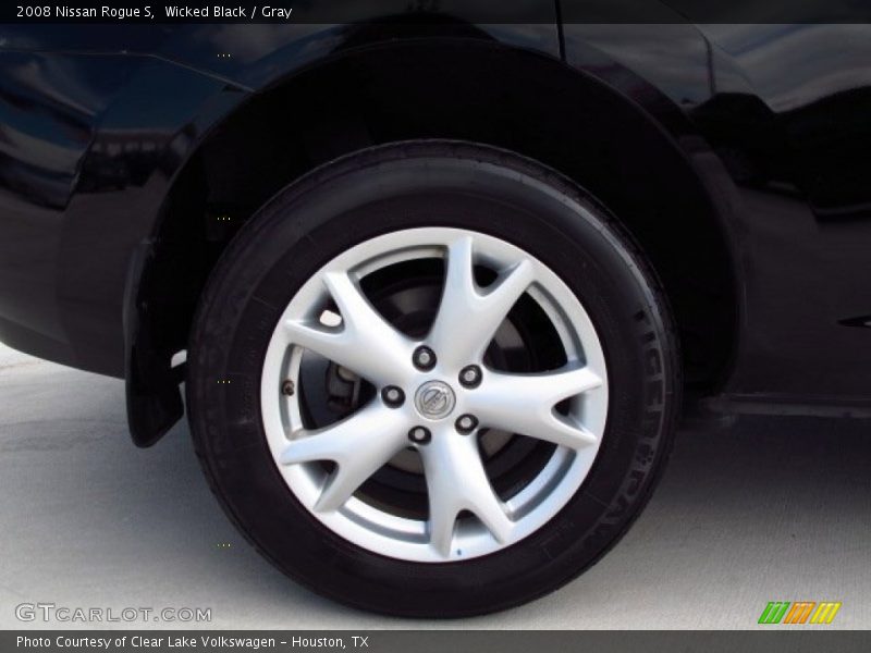 Wicked Black / Gray 2008 Nissan Rogue S