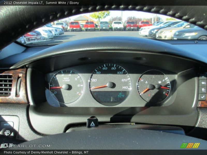 Summit White / Ebony 2012 Chevrolet Impala LT