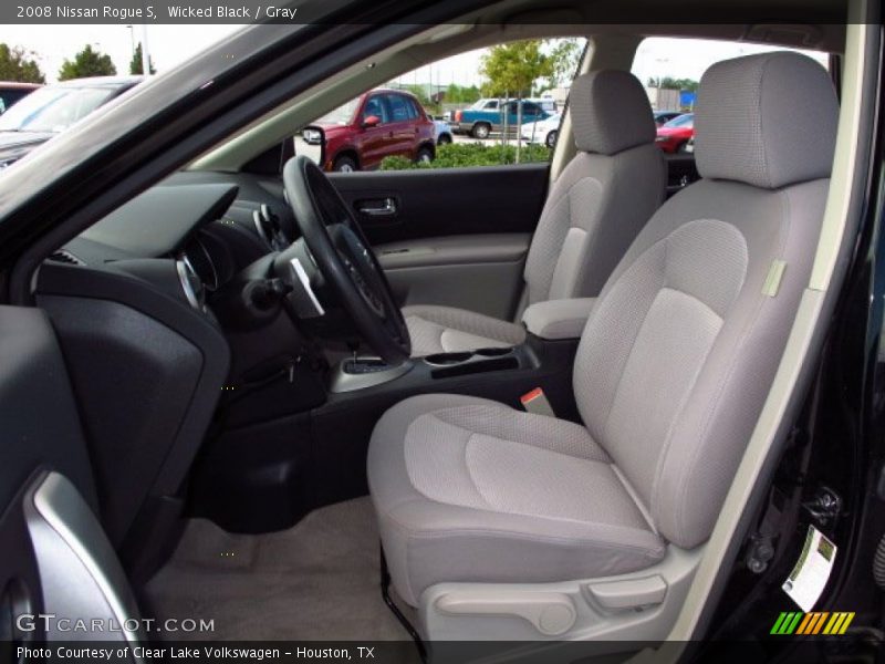 Wicked Black / Gray 2008 Nissan Rogue S