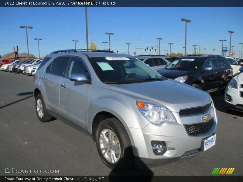 Silver Ice Metallic / Jet Black 2012 Chevrolet Equinox LTZ AWD