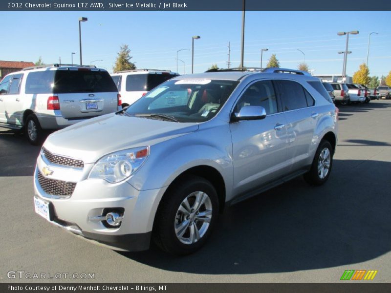 Silver Ice Metallic / Jet Black 2012 Chevrolet Equinox LTZ AWD
