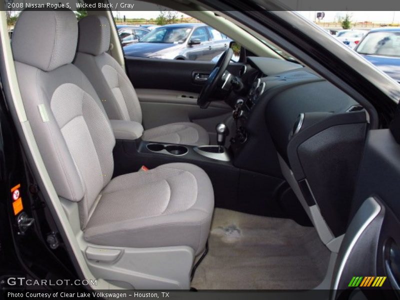 Wicked Black / Gray 2008 Nissan Rogue S