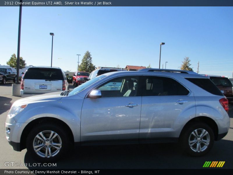 Silver Ice Metallic / Jet Black 2012 Chevrolet Equinox LTZ AWD