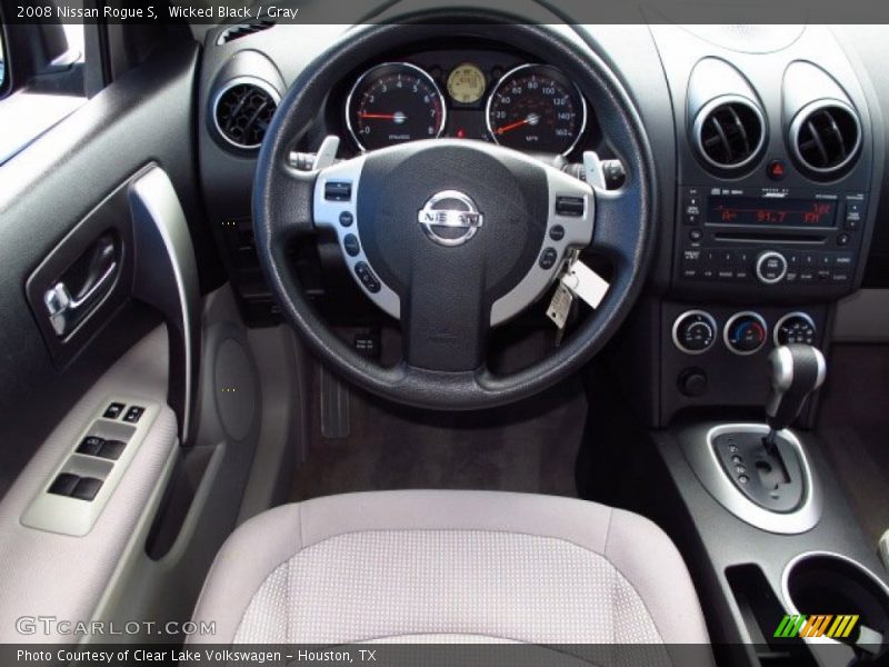 Wicked Black / Gray 2008 Nissan Rogue S