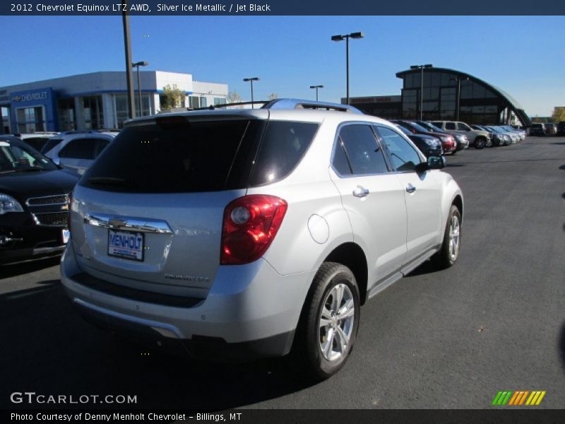 Silver Ice Metallic / Jet Black 2012 Chevrolet Equinox LTZ AWD