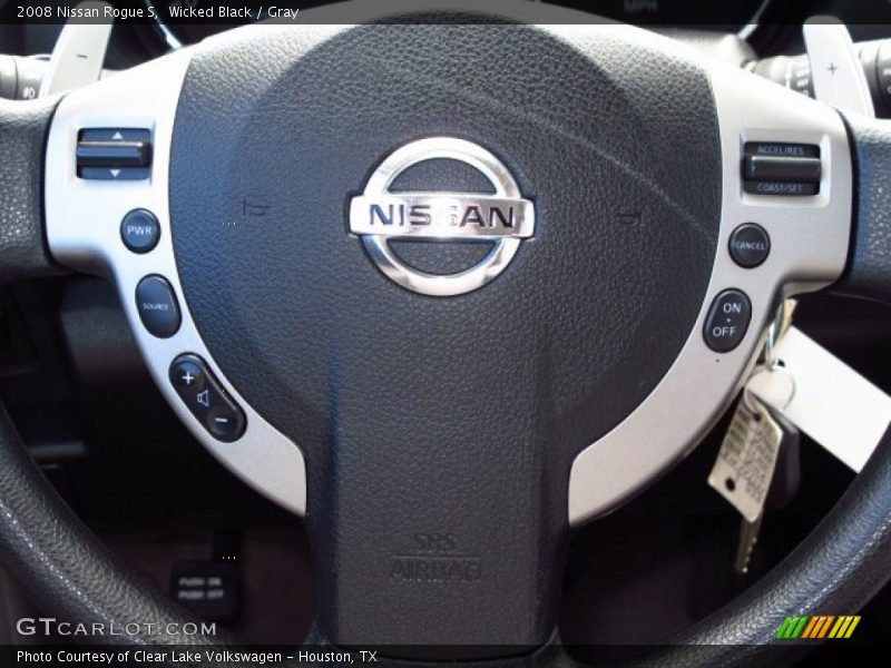 Wicked Black / Gray 2008 Nissan Rogue S