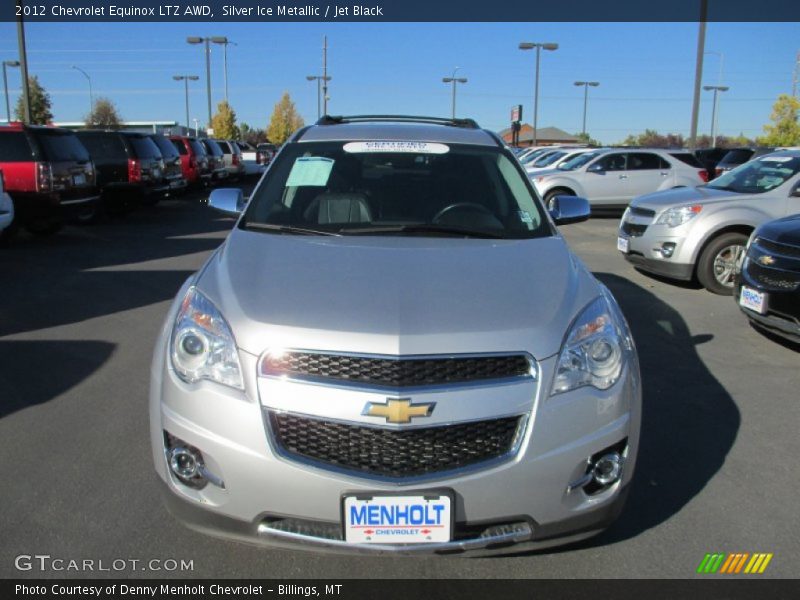 Silver Ice Metallic / Jet Black 2012 Chevrolet Equinox LTZ AWD