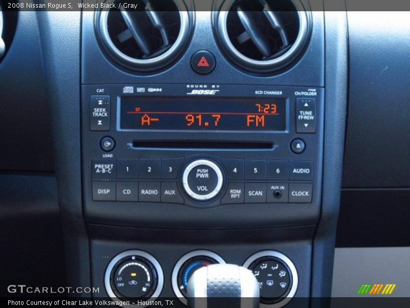 Wicked Black / Gray 2008 Nissan Rogue S