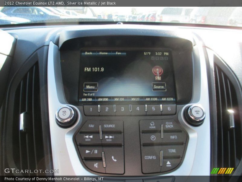 Silver Ice Metallic / Jet Black 2012 Chevrolet Equinox LTZ AWD