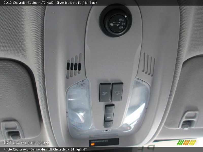 Silver Ice Metallic / Jet Black 2012 Chevrolet Equinox LTZ AWD