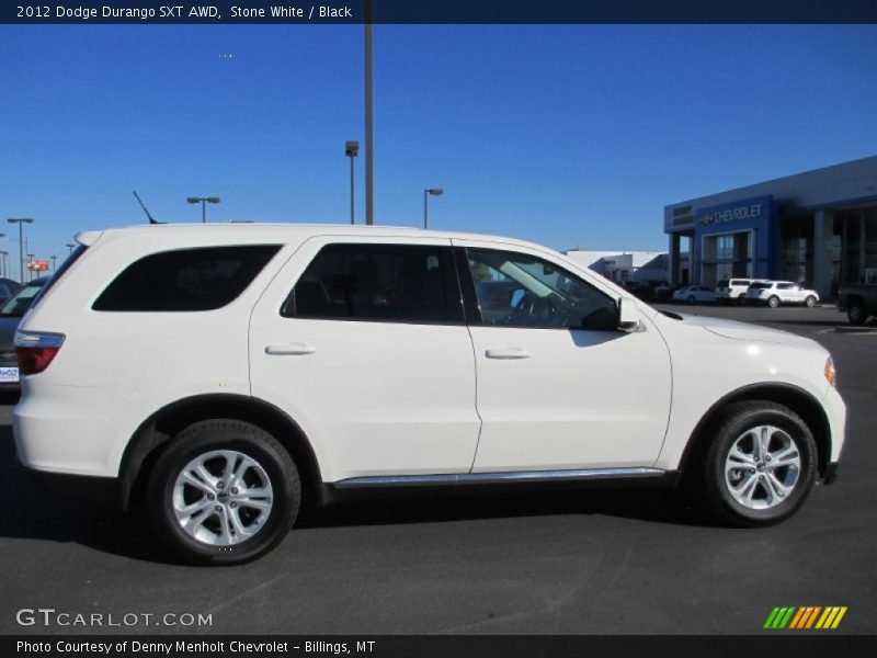 Stone White / Black 2012 Dodge Durango SXT AWD