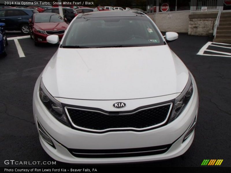 Snow White Pearl / Black 2014 Kia Optima SX Turbo