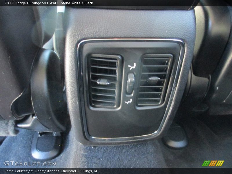 Stone White / Black 2012 Dodge Durango SXT AWD
