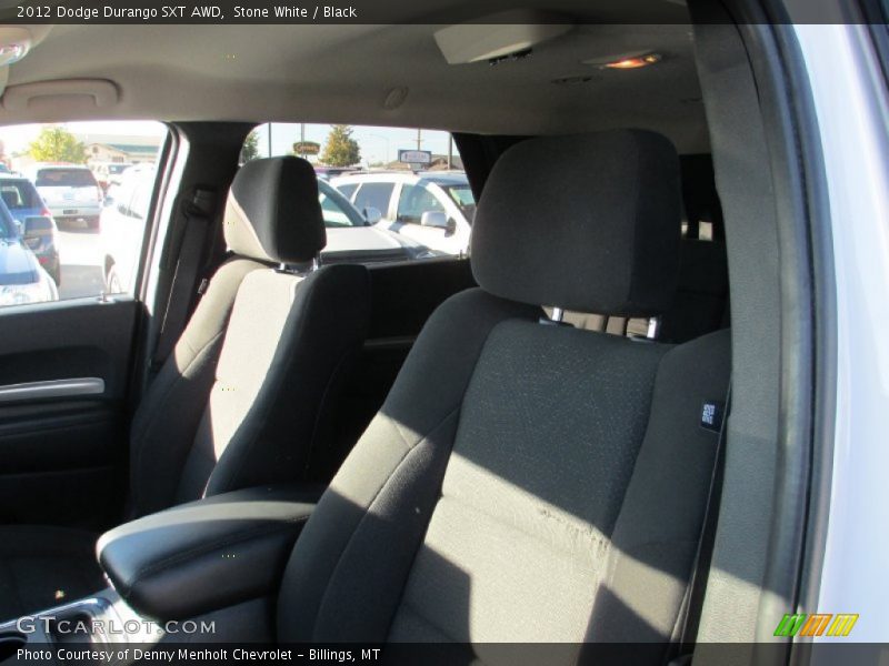 Stone White / Black 2012 Dodge Durango SXT AWD