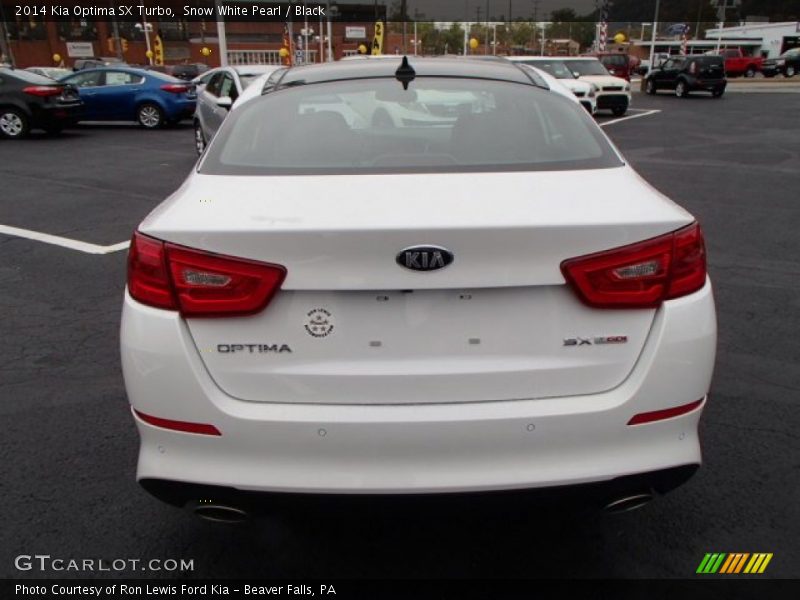 Snow White Pearl / Black 2014 Kia Optima SX Turbo