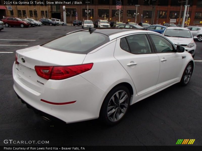 Snow White Pearl / Black 2014 Kia Optima SX Turbo