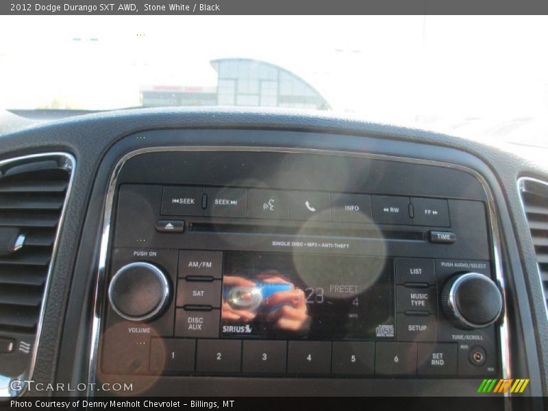 Stone White / Black 2012 Dodge Durango SXT AWD