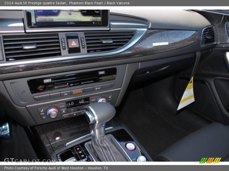 Phantom Black Pearl / Black Valcona 2014 Audi S6 Prestige quattro Sedan