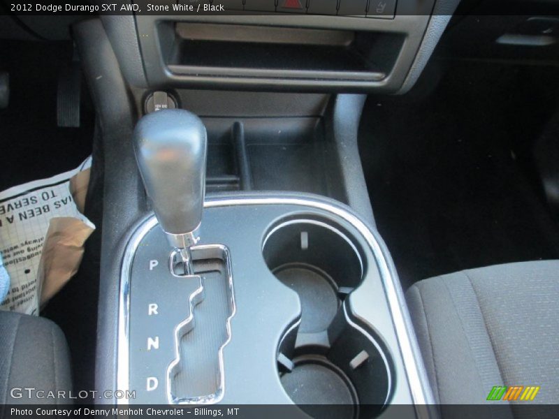 Stone White / Black 2012 Dodge Durango SXT AWD