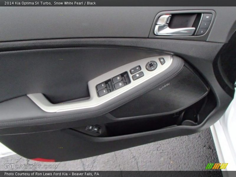 Snow White Pearl / Black 2014 Kia Optima SX Turbo