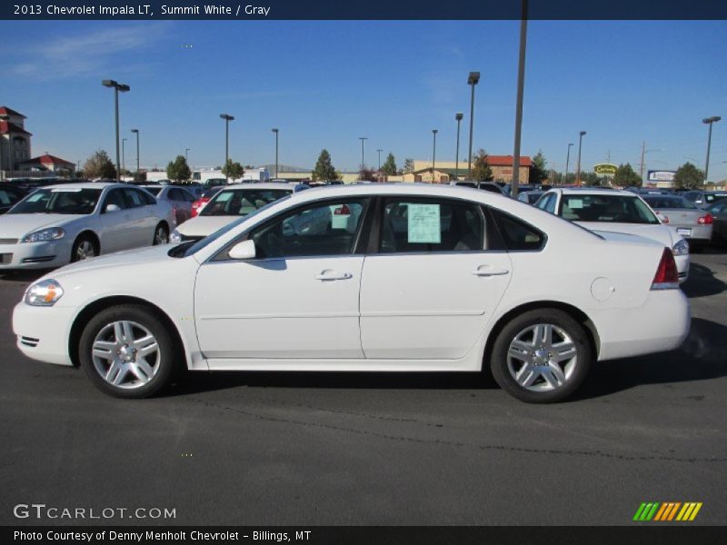 Summit White / Gray 2013 Chevrolet Impala LT