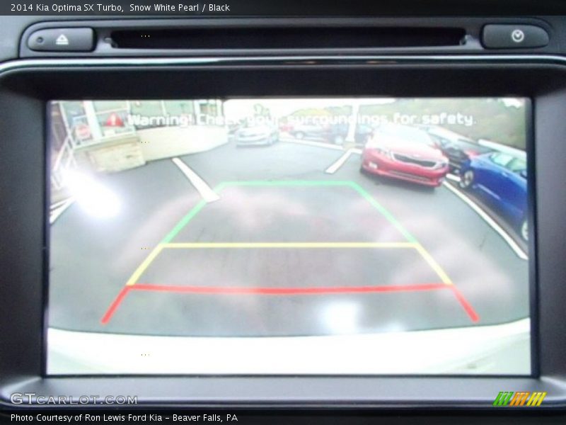 Snow White Pearl / Black 2014 Kia Optima SX Turbo
