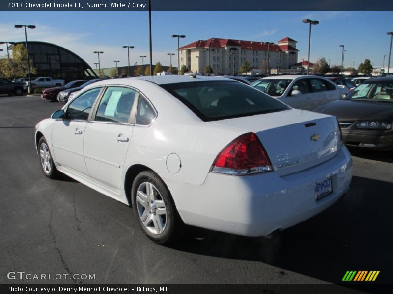Summit White / Gray 2013 Chevrolet Impala LT