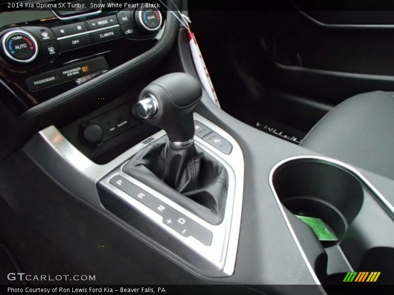 Snow White Pearl / Black 2014 Kia Optima SX Turbo