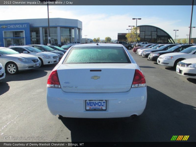 Summit White / Gray 2013 Chevrolet Impala LT