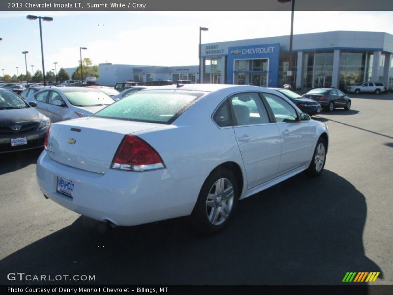 Summit White / Gray 2013 Chevrolet Impala LT