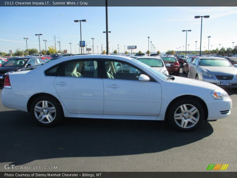 Summit White / Gray 2013 Chevrolet Impala LT