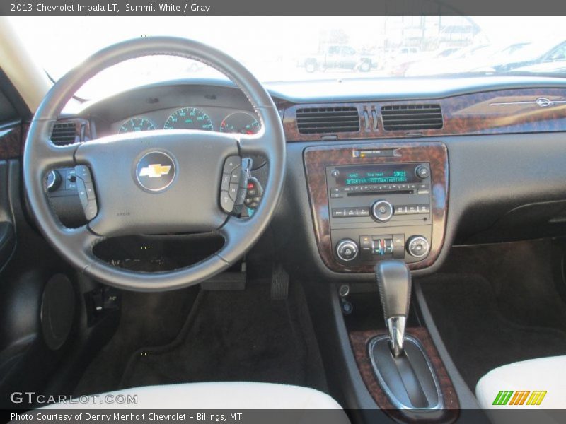 Summit White / Gray 2013 Chevrolet Impala LT