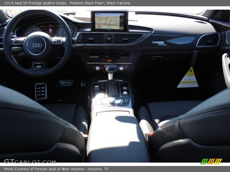 Phantom Black Pearl / Black Valcona 2014 Audi S6 Prestige quattro Sedan