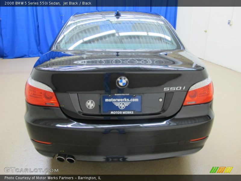 Jet Black / Black 2008 BMW 5 Series 550i Sedan